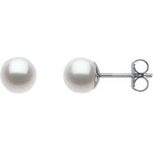 Load image into Gallery viewer, Freshwater Cultured Pearl Stud Earrings
