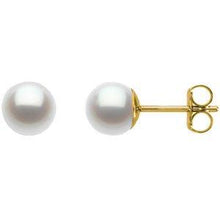 Load image into Gallery viewer, Freshwater Cultured Pearl Stud Earrings
