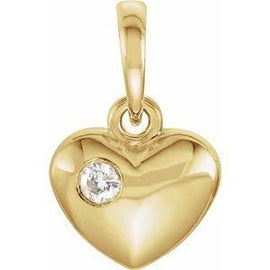 .05 CT Diamond 16.75x12.15 mm Heart Pendant