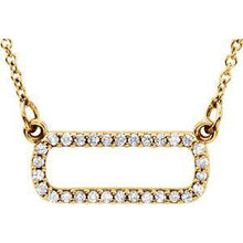 Load image into Gallery viewer, 1/8 CTW Diamond Geometric 16&quot; Necklace
