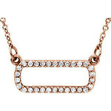 Load image into Gallery viewer, 1/8 CTW Diamond Geometric 16&quot; Necklace
