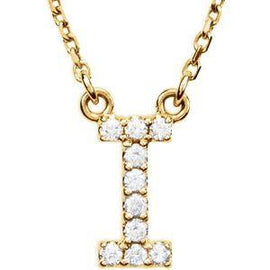 Initial A 1/8 CTW Diamond 16