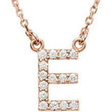 Load image into Gallery viewer, Initial A 1/8 CTW Diamond 16&quot; Necklace
