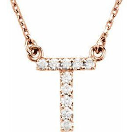 Initial A 1/8 CTW Diamond 16