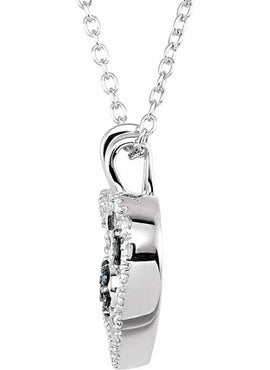 1/6 CTW Black Diamond Heart 18