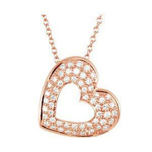 Load image into Gallery viewer, 1/4 CTW Diamond Heart 18&quot; Necklace
