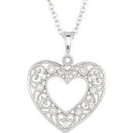 1/10 CTW Diamond Heart 18