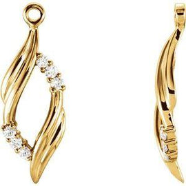 1/5 CTW Diamond Earring Jackets