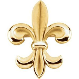 31.5x24 mm Fleur-de-lis Brooch