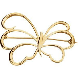52x39.5 mm Butterfly Brooch