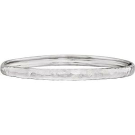 5.1 mm Hammered Bangle Bracelet