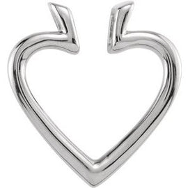 19.5x18.25 mm Heart Pendant Enhancer