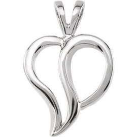18.5x12 mm Heart Pendant