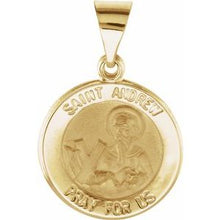 Load image into Gallery viewer, 15 mm Round Hollow St. Andrew Medal
