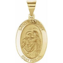 Load image into Gallery viewer, 19x14 mm Oval Hollow St. Anthony Medal
