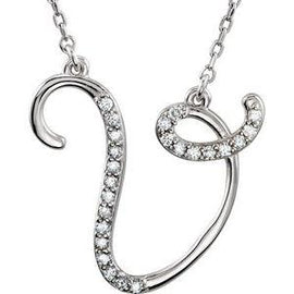 1/8 CTW Diamond Initial A 16