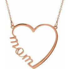 Load image into Gallery viewer, &quot;Mom&quot; Heart 17&quot; Necklace
