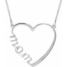 Load image into Gallery viewer, &quot;Mom&quot; Heart 17&quot; Necklace
