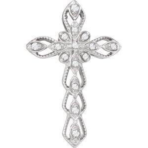 .07 CTW Diamond Cross Pendant