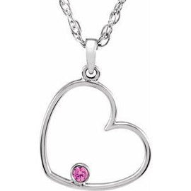 1.5 mm Round Pink Cubic Zirconia Heart 18