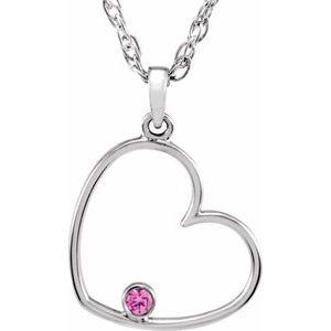 1.5 mm Round Pink Cubic Zirconia Heart 18