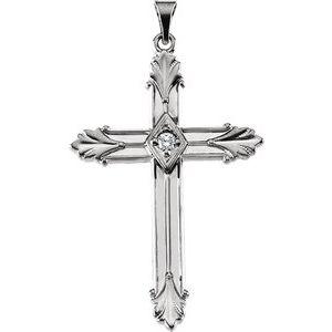 .06 CTW Diamond Cross Pendant