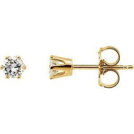1/2 CTW Diamond 6-Prong Stud Earrings