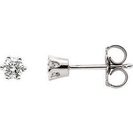 1/2 CTW Diamond 6-Prong Stud Earrings