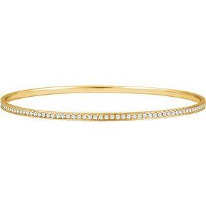 1 1/2 CTW Diamond Bangle Bracelet 7