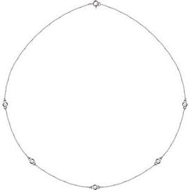 14K Yellow 1/5 CTW Lab-Grown Diamond 3-Station 18