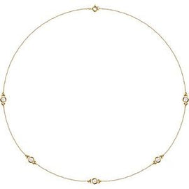 14K Yellow 1/5 CTW Lab-Grown Diamond 3-Station 18