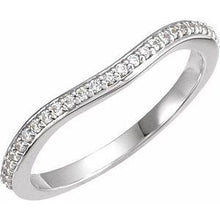 Load image into Gallery viewer, 1/10 CTW Diamond #1 Band for 5.5 mm Square Engagement Ring
