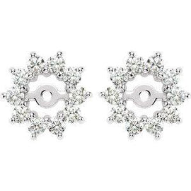 5/8 CTW Diamond Earring Jackets with 3.7mm ID