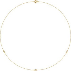 14K Yellow 1/5 CTW Lab-Grown Diamond 3-Station 18