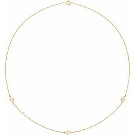 14K Yellow 1/5 CTW Lab-Grown Diamond 3-Station 18