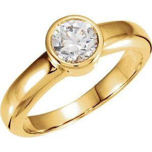 1/2 CTW Diamond Round Solitaire Engagement Ring