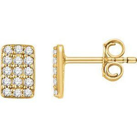 1/5 CTW Diamond Cluster Earrings