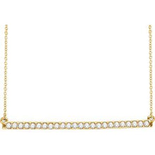 Load image into Gallery viewer, 14K White 1/3 CTW Natural Diamond Bar 16-18&quot; Necklace
