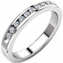 Load image into Gallery viewer, 1/4 CTW Diamond Classic Channel-Set Anniversary Band
