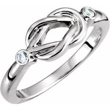 Load image into Gallery viewer, .06 CTW Diamond Knot Ring
