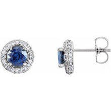 Load image into Gallery viewer, Ruby &amp; 1/3 CTW Diamond Earrings
