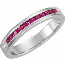 Load image into Gallery viewer, 1/4 CTW Diamond Classic Channel-Set Anniversary Band
