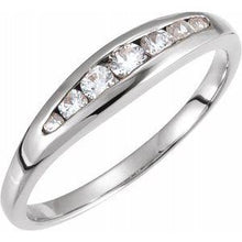 Load image into Gallery viewer, 1/5 CTW Diamond 7 Stone Anniversary Band
