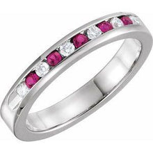 Load image into Gallery viewer, 1/4 CTW Diamond Classic Channel-Set Anniversary Band
