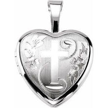 Load image into Gallery viewer, Cross Heart Locket
