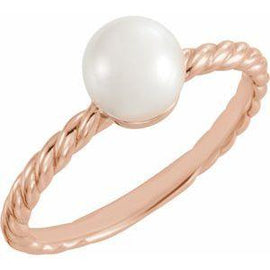 5.5-6.0 mm Cultured Freshwater Pearl Ring