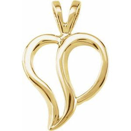 18.5x12 mm Heart Pendant