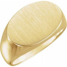 Load image into Gallery viewer, 18x12 mm Oval Signet Ring
