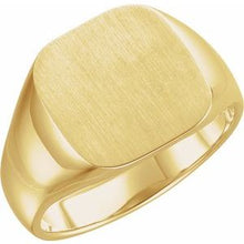Load image into Gallery viewer, 18x18 mm Square Signet Ring

