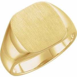 18x18 mm Square Signet Ring